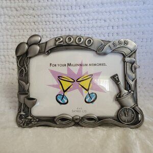 Pewter Frame Millennium Memories 4x6 Sixtrees Ltd. 1999 2000 NOS Unused Y2K New